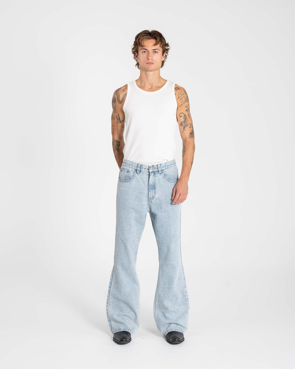 Bootcut jeans light blue